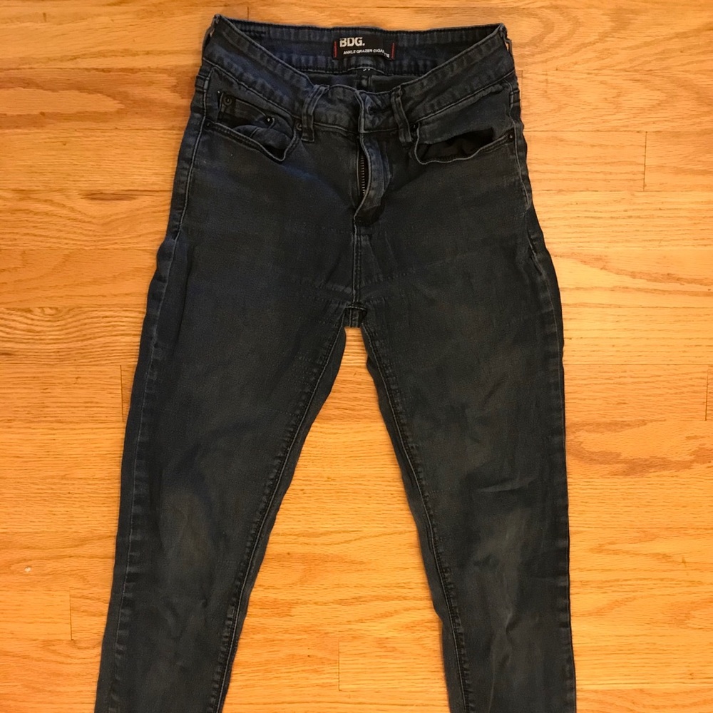 BDG Ankle Grazer Cigarette Black Jean
